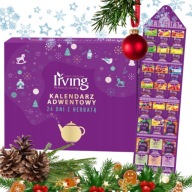 KALENDARZ ADWENTOWY 24 DNI Z HERBATĄ ZESTAW NA PREZENT