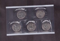 USA - 2002 rok - zestaw menniczy - 5 monet 1/4 Dolar - mennicze - mennica P