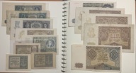 Zestaw 13 Banknotów Okupacyjnych - Bank Emisyjny 1zł - 500zł