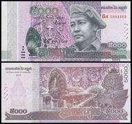 BNA - KAMBODŻA 5000 Riels 2015 nr 1884469 # P68 # XF+