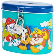 PSI PATROL Skarbonka Metalowa Zamykana na Kłódkę