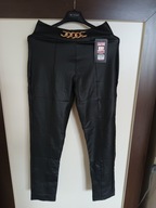 Spodnie czarne a'la skórka M/L 38/40