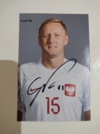 Zdjęcie 10x15 autograf Polska Kamil Glik Katar 2022 turniejowe