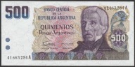 Argentyna 100 pesos 1984 - generał San Martin - stan bankowy UNC