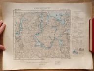WIG 1:100.000 - MAZURY 1930-1932 - 7 map DO UŻYTKU SŁUŻBOWEGO - RZADKIE !!!