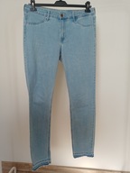 spodnie dżins &denim 44 strecz proste ze średnim stan