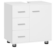 SZAFKA ŁAZIENKOWA POD UMYWALKĘ Z 3 SZUFLADAMI NÓŻKAMI EUGAD BIAŁY