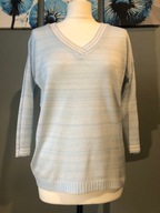 Sweter w serek Blue shadow rozmiar 40