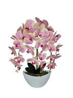 Storczyk sztuczny jak żywy trzy pędy Orchidea Prezent kremowo różowy