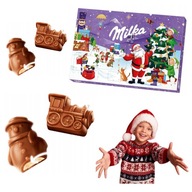 KALENDARZ ADWENTOWY MILKA XXL Z CZEKOLADKAMI MLECZNYMI MIKOŁAJ ŚWIĘTA 2025