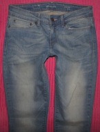 LEVISY skinny JEANSY BIODRÓWKI RURKI W27L34