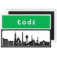 MAGNES TURYSTYCZNY Z PANORAMĄ Łódź na lodówkę NAZWA MIASTA WSI PAMIĄTKA