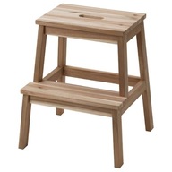 TABORET ZE SCHODKIEM IKEA BEKVAM 50 CM AKACJA PODEST STOŁEK LITE DREWNO