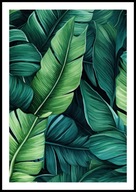 A2 PLAKAT DO SYPIALNI ŁAZIENKI ZIELONE LIŚCIE MONSTERY STRELICJI NR15