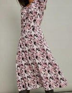 Tanio!_NOWA 189zł modna WYSZCZUPLAJĄCA sukienka_zamek_WYGODNA wiskoza 46/48