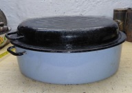 Stara duża gesiarka do pieczenia gęsi kaczek indyka xxl masywna