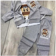 KOMPLET CHŁOPIĘCY 3 CZ. CAPPUCCINO ASSASSINO ROZM.140 (9-10 LAT)