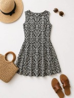 Sukienka w kropki w stylu retro vintage pin up dress koronkowy kołnierzyk