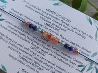 Bransoletka na szczęście, na sznurku, kamienie, amulet