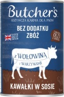 BUTCHER’S Mokra karma dla psa wołowina i warzywa w sosie 400 g