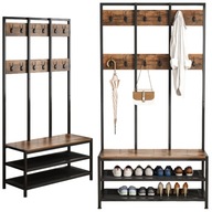 WIESZAK INDUSTRIALNY NA UBRANIA BUTY STOJAK LOFT GARDEROBA SZAFA SIEDZISKO