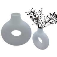 Wazon na suche rośliny z Dziurą Boho Nietłukący Dekoracja do Salonu 16cm