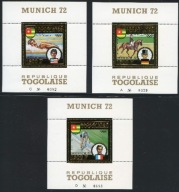 **72 TOGO BL.70-72 = 500 Euro - OLIMPIADA MONACHIUM