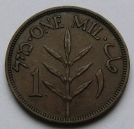 Palestyna-1 Mils 1937-Brąz,piękna n2