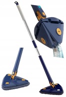 Mop Płaski Wyciskaczem Wody 360° obrotowy trójkątny zestaw do mycia podłóg