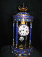 DOBRA CENA Unikatowy Emaliowany Zegar Kominkowy