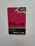 INSTRUKCJA ELEKRONOWA IMPULSOWA LAMPA BŁYSKOWA FIL-46 /FOTOGRAFIA ZDJĘCIA