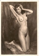 TRZECIA RZESZA -SZTUKA NARODOWOSOCJALISTYCZNA -AKT -pocztówka