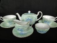 PARAGON Anglia kpl 2 osob niebieskie kwiaty l. 60 -te