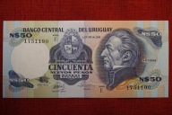 URUGWAJ 50 NUEVOS PESOS, 1987, P-61d, seria E, UNC