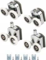 4x ROLKA PRZESUWNA 25mm ROLKI KÓŁKA DO KABINY PRYSZNICOWEJ DO PRYSZNICA