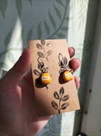 Kolczyki Stardew Valley - miód, mini - rękodzieło, stal