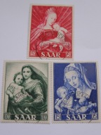 Kraj SAARY - Madonny - malarstwo - Mi. 351-53 kasowane