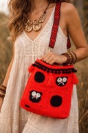 Wyjątkowa torebka wykonana na szydełku - handmade boho rękodzieło
