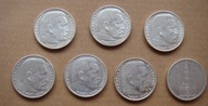 III Rzesza monety 5 Marek 1934-1936 srebro 7 szt Hindenburg Kościół Katedra