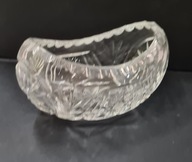 Gondola misa kryształowa w kształcie łódki PRL