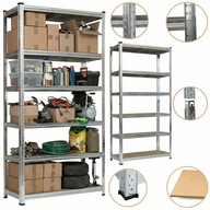 REGAŁ MAGAZYNOWY METALOWY 222X90X40 900KG 6 PÓŁEK MOCNY GARAŻ PIWNICA OCYNK