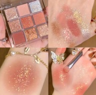 PALETA CIENI POMARAŃCZOWA SUNSET PEACH, 9 CIENI, LETNIE KOLORY HIT!