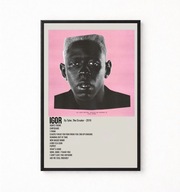Plakat A4 z ramką TYLOR THE CREATOR "IGOR" 21x29,7cm