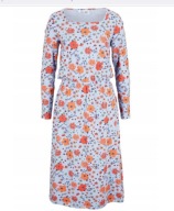 BONPRIX BAWEŁNIANA KOLOROWA SUKIENKA KWIATY 52 54
