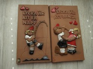 KAFEL CERAMIKA OZDOBNA JIE GANTOFA SWEDEN DWIE SZTUKI