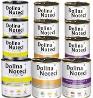 ZESTAW 12x Dolina Noteci Premium karma MOKRA dla psa MIX 3 SMAKÓW 800g