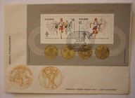 IGRZYSKA XXIII OLIMPIADY - LOS ANGELES 1984 - ORYGINALNA KOPERTA + BLOCZEK