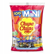CHUPA CHUPS MINI LIZAKI TORBA 100 szt, 5 smaków, 600g