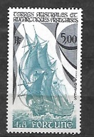T.A.A.F - statek liniowy żaglowiec "La Fortune" 1988 ** Mi 240 (1644)