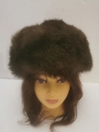 TOCZEK CZAPKA KAPELUSZ Z FUTRA NATURALNEGO ITALY